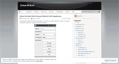 Desktop Screenshot of erkanduran.wordpress.com