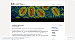 Desktop Screenshot of orthopoxviruses.wordpress.com