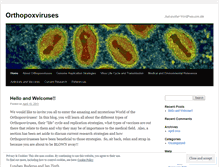 Tablet Screenshot of orthopoxviruses.wordpress.com