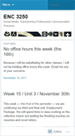 Mobile Screenshot of enc3250.wordpress.com