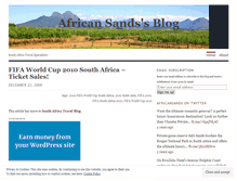 Tablet Screenshot of africansands.wordpress.com