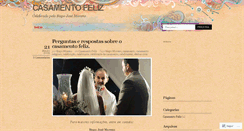 Desktop Screenshot of casamentofeliz.wordpress.com