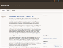 Tablet Screenshot of eddision.wordpress.com