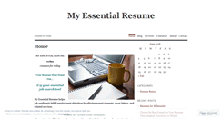 Desktop Screenshot of essentialresume.wordpress.com