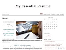 Tablet Screenshot of essentialresume.wordpress.com