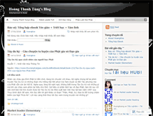 Tablet Screenshot of hoangkiss.wordpress.com