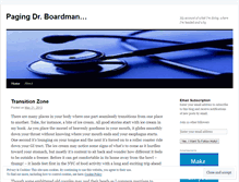 Tablet Screenshot of pagingdrboardman.wordpress.com