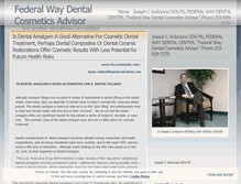 Tablet Screenshot of federalwaydentalcosmetics.wordpress.com