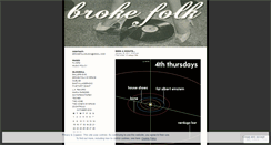 Desktop Screenshot of brokefolk.wordpress.com