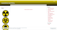 Desktop Screenshot of hazardousm.wordpress.com