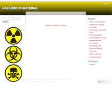 Tablet Screenshot of hazardousm.wordpress.com