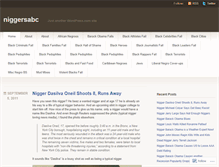 Tablet Screenshot of niggersabc.wordpress.com