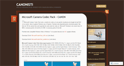 Desktop Screenshot of canonisti.wordpress.com