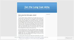 Desktop Screenshot of longcoatakita.wordpress.com