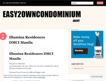 Tablet Screenshot of easy2owncondominium.wordpress.com