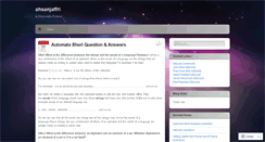 Desktop Screenshot of ahsanjaffri.wordpress.com