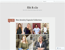 Tablet Screenshot of fibiandclo.wordpress.com