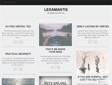 Tablet Screenshot of lexamantis.wordpress.com