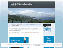 Tablet Screenshot of haroldkurt.wordpress.com