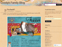 Tablet Screenshot of goodykfamily.wordpress.com