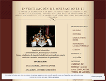Tablet Screenshot of investigaciondeoperaciones2.wordpress.com