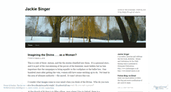 Desktop Screenshot of jackiesinger.wordpress.com