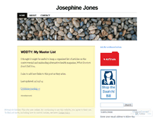Tablet Screenshot of josephinejones.wordpress.com