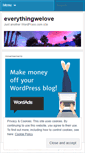 Mobile Screenshot of everythingwelove.wordpress.com