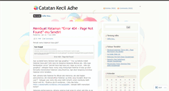 Desktop Screenshot of catatanadhe.wordpress.com