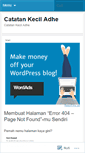 Mobile Screenshot of catatanadhe.wordpress.com