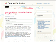 Tablet Screenshot of catatanadhe.wordpress.com