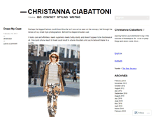 Tablet Screenshot of christannaciabattoni.wordpress.com