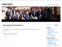 Tablet Screenshot of caaarq2011.wordpress.com