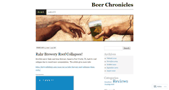 Desktop Screenshot of beerchronicles.wordpress.com