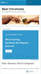 Mobile Screenshot of beerchronicles.wordpress.com