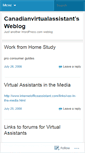 Mobile Screenshot of canadianvirtualassistant.wordpress.com