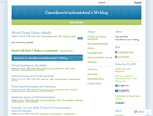 Tablet Screenshot of canadianvirtualassistant.wordpress.com