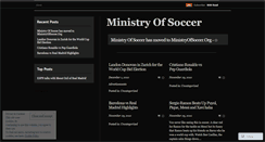 Desktop Screenshot of ministryofsoccer.wordpress.com