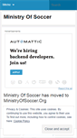 Mobile Screenshot of ministryofsoccer.wordpress.com