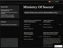 Tablet Screenshot of ministryofsoccer.wordpress.com