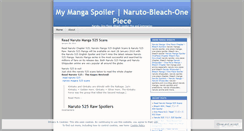 Desktop Screenshot of mymangaspoiler.wordpress.com