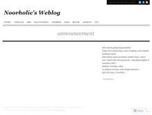 Tablet Screenshot of noorholic.wordpress.com