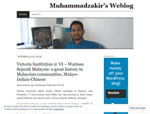 Tablet Screenshot of muhammadzakir.wordpress.com