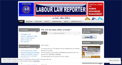 Desktop Screenshot of labourlawreporter.wordpress.com
