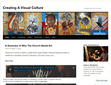 Tablet Screenshot of createvisualculture.wordpress.com