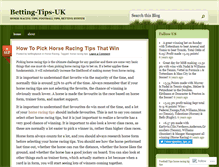 Tablet Screenshot of bettingtipsuk.wordpress.com