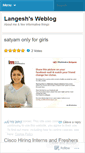 Mobile Screenshot of langesh.wordpress.com