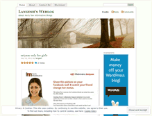 Tablet Screenshot of langesh.wordpress.com