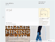 Tablet Screenshot of cureallandcompany.wordpress.com