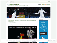 Tablet Screenshot of fencingswords.wordpress.com